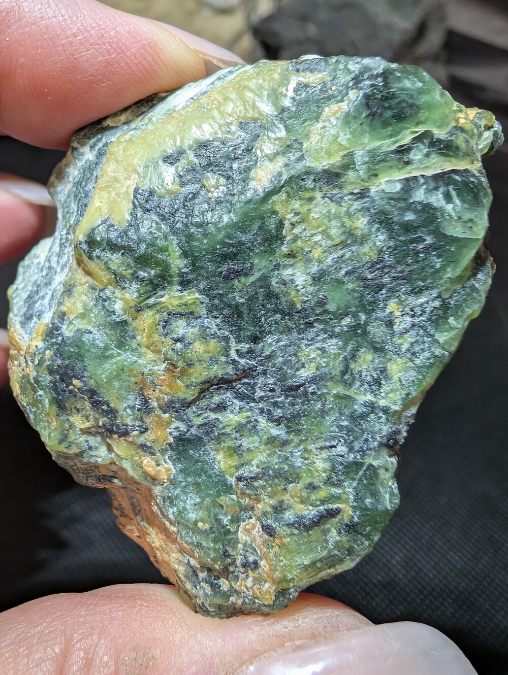 Willemite & Serpentine Raw Specimen